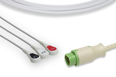 Siemens® Compatible One-Piece ECG Cable